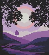 Purple River - Cross Stitch Pattern