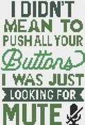 Push Your Buttons - Cross Stitch Pattern