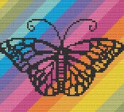 Rainbow Butterfly - Cross Stitch Pattern