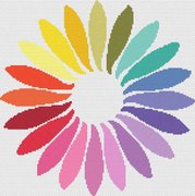 Rainbow Petals - Cross Stitch Pattern