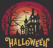 Spooky Silhouette - Halloween Cross Stitch Pattern