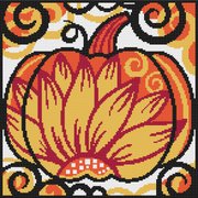 Sunflower Pumpkin - Cross Stitch Pattern