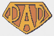 Super Dad - Cross Stitch Pattern