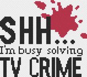 TV Crime - Cross Stitch Pattern