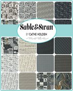 Sable & Swan Numbers - Ecru - Quilt Fabric