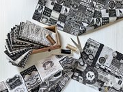 Sable & Swan Numbers - Ecru - Quilt Fabric