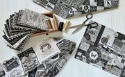 Sable & Swan Numbers - Ecru - Quilt Fabric