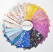 Salutations Flowers Heliotrope - Quilt Fabric