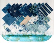 Seaside Stones Aqua - Quilt Fabric, different perspective #2. Select this picture to zoom in