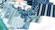 Seaside Stones Aqua - Quilt Fabric, different perspective #3. Select this picture to zoom in
