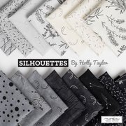 Silhouettes Scatter - Midnight - Quilt Fabric