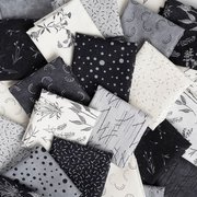 Silhouettes Scatter - Midnight - Quilt Fabric