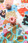 Snack Shack Coated - Cream - Quilt Fabric