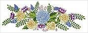 Floral Fantasy Pillowcase Pair - Stamped Embroidery Kit