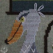 Spooky Shoebill - Cross Stitch Pattern