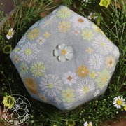 Daisy Crown Biscornu - Cross Stitch Pattern, different perspective #1. Select this picture to zoom in