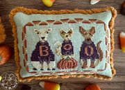 Candy Corn Crew - Halloween Cross Stitch Pattern, different perspective #3. Select this picture to zoom in