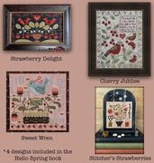 Hello Spring - 8 Designs - Cross Stitch Pattern