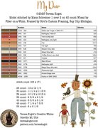 My Dear - Thanksgiving Cross Stitch Pattern