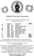 USA Star Ornament - Cross Stitch Pattern
