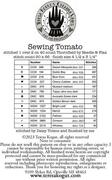 Sewing Tomato Stitchy Bird #2 - Cross Stitch Pattern