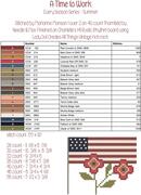 A Time To Work - Patriotic Cross Stitch Pattern