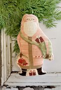 Pink Coat Santa - Christmas Cross Stitch Pattern