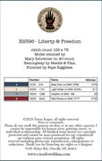 Liberty & Freedom - Patriotic Cross Stitch Pattern, different perspective #1. Select this picture to zoom in