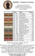 Creator's Praise - Christian Cross Stitch Pattern, different perspective #1. Select this picture to zoom in