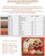 Autumn Sewing Roll - Cross Stitch Pattern, different perspective #1. Select this picture to zoom in
