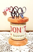 Don't Touch Scissor Spool - Cross Stitch Pattern