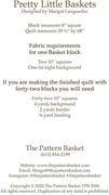 Pretty Little Baskets - Quilt Pattern