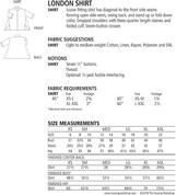 London Shirt - Sewing Pattern