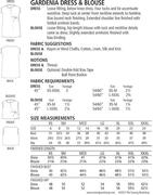 Gardenia Blouse and Dress - Sewing Pattern