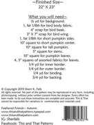 Feathered Friends Autumn - Quilt Pattern