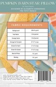 Pumpkin Barn Star Pillow - Quilt Pattern