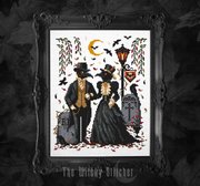 A Graveyard Wander - Halloween Cross Stitch Pattern, different perspective #3. Select this picture to zoom in