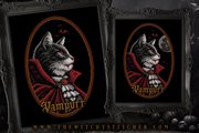 Vampurr - Halloween Cross Stitch Pattern, different perspective #3. Select this picture to zoom in