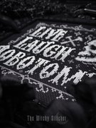 Live Laugh Lobotomy - Halloween Cross Stitch Pattern, different perspective #2. Select this picture to zoom in