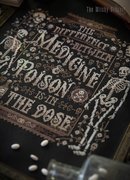 Medicine & Poison - Halloween  Cross Stitch Pattern, different perspective #3. Select this picture to zoom in