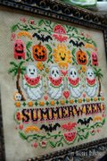Summerween - Halloween Cross Stitch Pattern, different perspective #1. Select this picture to zoom in