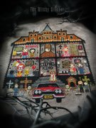 Stephen King House - Halloween Cross Stitch Pattern, different perspective #1. Select this picture to zoom in