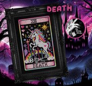 Death - Halloween Cross Stitch Pattern, different perspective #1. Select this picture to zoom in