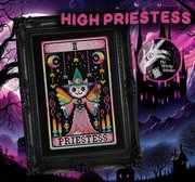 The High Priestess - Halloween Cross Stitch Pattern, different perspective #1. Select this picture to zoom in
