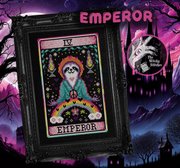 The Emperor - Halloween Cross Stitch Pattern, different perspective #1. Select this picture to zoom in