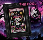 The Fool - Halloween Cross Stitch Pattern, different perspective #1. Select this picture to zoom in