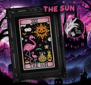 The Sun - Halloween Cross Stitch Pattern, different perspective #1. Select this picture to zoom in