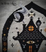 Baba Yaga - Halloween Cross Stitch Pattern, different perspective #5. Select this picture to zoom in