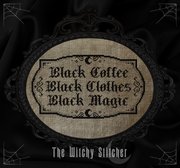 Black Coffee Black Magic - Halloween Cross Stitch Pattern, different perspective #2. Select this picture to zoom in