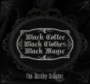 Black Coffee Black Magic - Halloween Cross Stitch Pattern, different perspective #3. Select this picture to zoom in